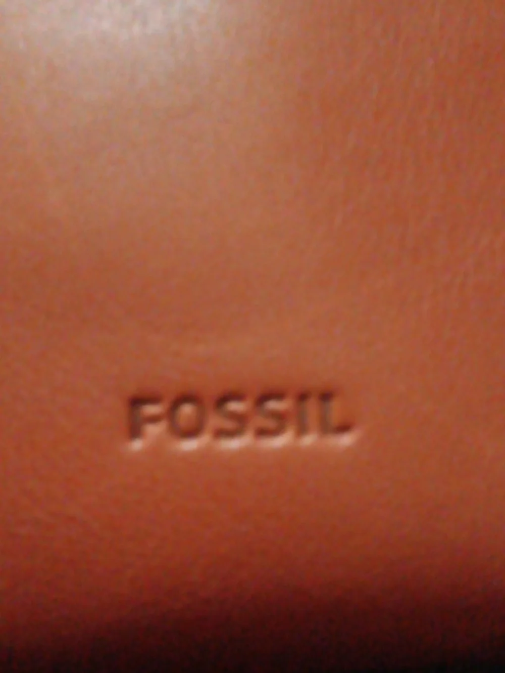 Fossil Leather Wallet in Warm Brown